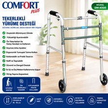 MEDEVRELF Comfort Plus DM-912 Tekerlekli Alüminyum Walker Ithal
