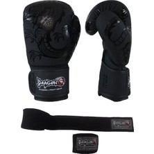 Dragondo 30136-P La Noche Boks Eldiveni Kick Boks Muay Thai Eldiveni ve 3,5 mt Elite Bandaj