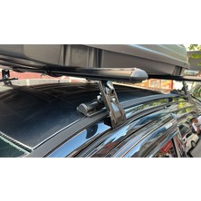 Kml34tuning55 Peugeot 206 1998-2009 Alüminyum Siyah Renk Orjinal Tip Oluksuz Tip Port Bagaj Tavan Çıtası Ara Atkı Barı