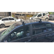 Kml34tuning55 Renault Megane 2 Sedan Alüminyum 2001-2009 Siyah Renk Orjinal Tip Oluksuz Tip Port Bagaj Tavan Çıtası Ara Atkı Barı