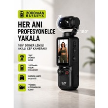 Azurtech 2000MAH Q7 2.5k UHD Akıllı Cep Kamerası 180° Dönebilen Hd Mini Kamera Hafıza Kart Destekli