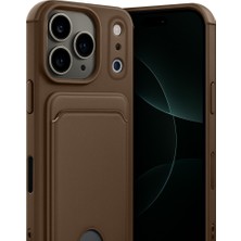 Kentex iPhone 17 Pro Max Kelvin Kartvizitli Silikon - Kahverengi