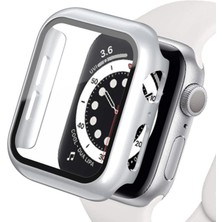 Alvera Watch Ultra 49MM Camlı Kasa Ekran Koruyucu - Gümüş