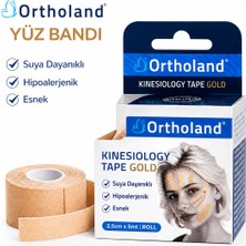 MEDEVRELF Ortholand Facelift Pro Kinesiyoloji Yüz Bandı 2,5 cm x 5 M