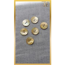 İleri Europe Doğal Hakiki Inci Midye Kabugu  Sedef  Düğme 12 mm 6 Adet