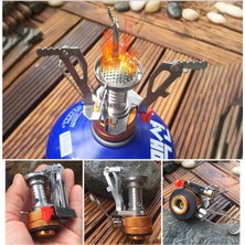 Glftech Mini Kamp Ocağı Ocak Başlığı – Katlanır Taşınabilir Gazlı Kamp Ocak Aparatı, Piknik Outdoor Dağcılık Pişirme Başlığı