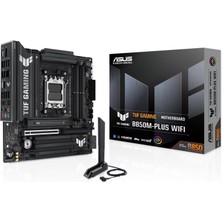 1001 Tuf Gamıng B850M-PLUS Wıfı Amd B850 Am5 Ddr5 8000 Dp HDMI 3x M2 Usb3.2 Gen 2x2 Wifi 6e + Bt Aura Rgb