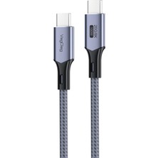 1001 100W 5A Usb3.2 Gen 2 20 Gbps 8k 60Hz Type-C Görüntü Şarj ve Data Kablosu 3 Metre