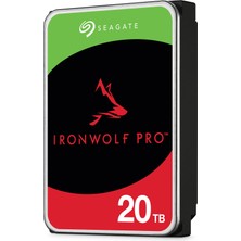1001 Ironwolf Pro 20 Tb Kurumsal Nas Dahili Sabit Disk HDD – Cmr 3,5”, Sata 6 Gb/sn, 7200 Devir/dakik