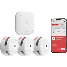 1001 Akıllı Duman Dedektörü, SBS50 Baz Istasyonu Ile, Wi-Fi Duman Alarmı, X-Sense Ev Güvenlik Uygu