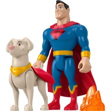 1001 Dc Comics Imaginext Dc League Of Super Pets Kahramanlar ve Hayvanlar Superman & Krypto