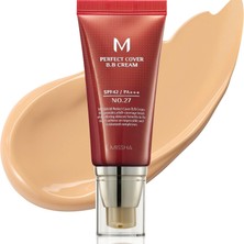 1001 Mükemmel Kapatıcılık Sunan Çok Fonksiyonlu M Perfect Cover Bb Krem Ex SPF42 Pa No.27 50 Mililit
