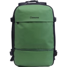 1001 Classone VC173-07G Vıp Vacum Travel Serisi 14,15.6, 17,3 Inç Vakum Laptop Sırt Çantası- Yeşil