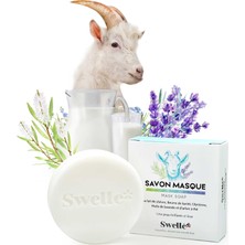 1001 Keçi Sütü Sabunu 110GR Shea Butter Çay Ağacı Lavanta Yüz Maskesi 1 Adet Doğal Katı Sabun V�
