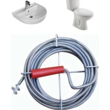 1001 Gider Açma Aparatı 3 Metre Spirali Tıkanıklık Açma Makinesi Mutfak Banyo Drenaj Duş Tuvalet K