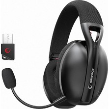 1001 Crack H11 Siyah Wireless 2.4g+ Bluetooth Mikrofonlu Oyuncu Kulaklığı