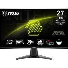 1001 27" Mag 27C6F Gaming Monitör, Fhd, 16:9 Curve 1500R, Rapid Va 180Hz 1ms, Adaptive-Sync