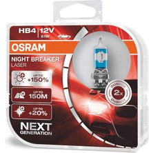1001 Night Breaker Laser Hb4 Ampul 9006NL -%150 Daha Fazla Işık