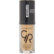 1001 Total Cover 2 In 1 Foundation & Concealer Fondöten ve Kapatıcı No: 023