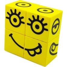 1001 Manyetik Puzzle Suratlar - 4 Mıknatıslı Küp - Emojiler - Duygular