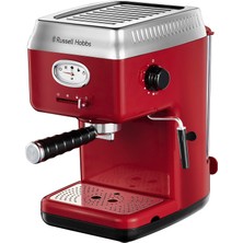 1001 28250-56 Espresso Kahve Makinesi, Retro Kırmızı Süzgeç, 15 Bar, 2 Fincan Başlığı, 1.1 L Ç�