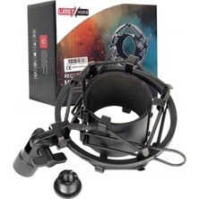 1001 Shm-03 Pro Stüdyo Mikrofon Tutucu Plastik Shock Mount