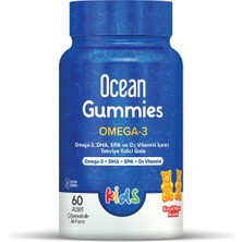 1001 Kids Gummies Omega 3 60 Çiğnenebilir Jel Form