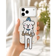 Vionext Store iPhone (17) Uyumlu Sevimli Köpekli Standlı Kılıf