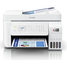 1001 Ecotank L5296 Wi-Fi+Tarayıcı+Fotokopi+Faks Çok Fonksiyonlu Tanklı Yazıcı - Beyaz