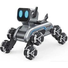 1001 Oyuncak Uzaktan Kumandalı Bilekten Kontrol 8 Teker Buharlı Şarjlı 2.4g Rc Köpek Robot Araba Ço