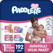 1001 Yenidoğan Bebek Bezi 1 Numara (2-5 Kg) 192 Adet – Aylık Paket