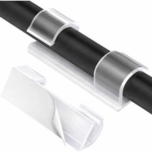 1001 20 Adet Yapışkanlı Kablo Düzenleyici Sabitleyici Klips – Usb, Hdmı, Ethernet & Şarj Kablolar�