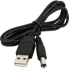 1001 4463 USB To Dc 5.5 2.1mm Kalın Power Güç Çevirici Adaptör Kablosu