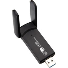 1001 Wifi 6 Adaptörü AX1800 Mbps Kablosuz Ağ Kartı USB Dongle Dual Band Reseptör