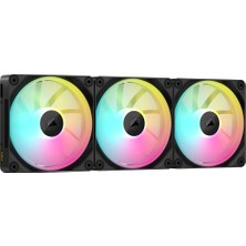 1001 Icue Lınk LX120 Rgb 120MM Pwm Fanlar Üçlü Paket - Çift Işık Döngüsü - Icue Lınk Sistem Hub'