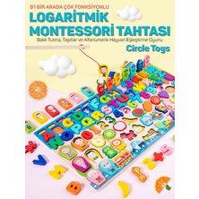 1001 Montessori Tahtası 8'i Bir Arada Çok Fonksiyonlu Balık Tutma ve Eşleştirme Macerası