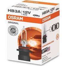 1001 Ampul HB3A 12V 60W Tek Telli Far ve Sis 9005XS