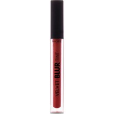 1001 Cosmetics Velvet Blur Tint Kadife Bitişli Nemlendirici Mat Ruj - 06 Terra Flame - Kırmızı