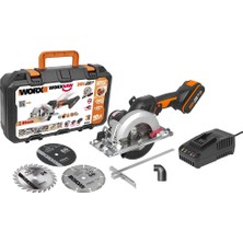 1001 WX531 20VOLT 2.0AH. Li-Ion 120MM Kömürsüz Profesyonel Çok Amaçlı Daire Testere