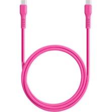 1001 Usb-C - Usb-C 120CM 60W Pd/qc Hızlı Şarj/data Kablosu Neon 2DK59N (Neon Pembe)