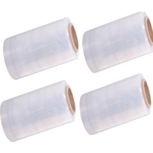 1001 Palet Dilimli Streç 25 cm 17 Mic. 1000GR / 300MT. Şeffaf 4 Adet