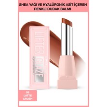 1001 New York Lifter Glaze Shea Yağı ve Hyalüronik Asit Içeren Renkli Dudak Balmı - 09 Latte Crush