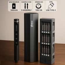 1001 PS49 500MAH 180R/DK 5 Kademeli 42 Parça Şarjlı Tornavida Seti