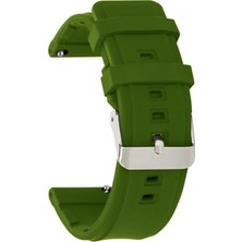 1001 18MM-20MM-22MM-24MM Saat Uyumlu Delikli Spor Silikon Saat Kordonu Kayışı M02