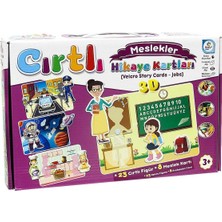 1001 Cırtlı Hikaye Kartları Meslekler, 23 Figür ve 8 Kart, 3 Yaş ve Üzeri