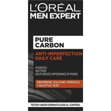 1001 L'oreal Paris Men Expert Yüz Nemlendirici Kremi, Akne Eğilimli Ciltler Için, Sisill Asit ve Volka