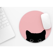 1001 Kedi 3 - Yuvarlak Mouse Pad, 19,50 cm