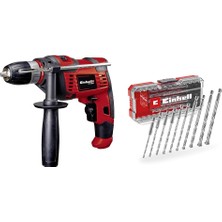 1001 Tc-Id 550 E, Darbeli Matkap + Einhell Beton Delme Uç Seti 10 Parça, S-Case Kutu