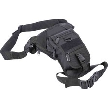 1001 Tactical Siyah Özel Bölmeli Bel ve Bacak Çantası