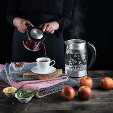 1001 Schafer Gourmemaxx Cam Çay Makinesi -Inox